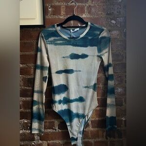 Zara Cloud Print Mesh Bodysuit